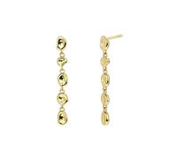 Pendientes asimétricos de plata de ley con forma de borla, para mujer europea y americana con una pequeña personalidad y, Metal