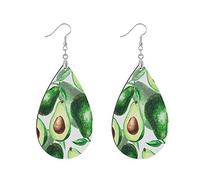 Pendientes Avocado Aretes Colgantes Moda Pendientescolgantes Doble Cara Pendientesde Piel Sintética Para Varias Ocasiones De Fiesta Amantes Mujeres