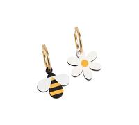 Pendientes Bee and Flower de Madera | Joyería Natural, Ligera y Original | Regalo Ideal para Amantes de la Naturaleza | Nature Vibes