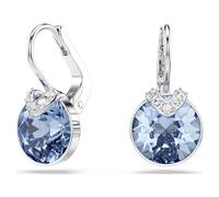 Pendientes Bella V, Talla redonda, Azules, Baño de rodio OS