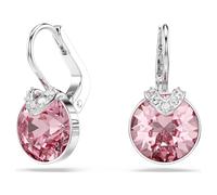 Pendientes Bella V, Talla redonda, Rosas, Baño de rodio OS