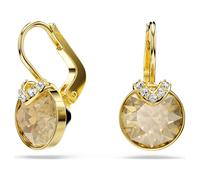 Pendientes Bella V, Talla redonda, Tono dorado, Baño tono oro OS