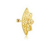 Pendientes bohemios para cartílago de hélice para mujer, Halloween, gótico, punk, geométrico, mandala, flor de loto, aretes de piercing ocultos para hélice, joyería de regalo personalizada única