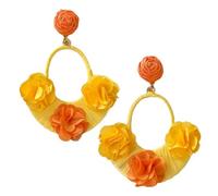 Pendientes Boho - Flor de Aleación de Zinc Joyería Boho - Pendientes Playeros Femeninos,para Hija Hermana Madre Abuela Tía Sobrina Prima Esposa Novia Prometida y Novia