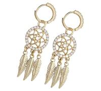 Pendientes boho para mujer, pendientes bohemios, 925 pendientes colgantes de plata de ley - Joyas de accesorios geométricos brillantes para las vacaciones