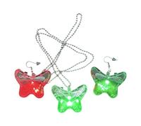 Pendientes caídos para mujer | retro con carga USB - Set de collar y pendientes que caen brillantes | Para bodas encuentros cumpleaños tarde bar madre hermanas amigas, Se référer au descriptif