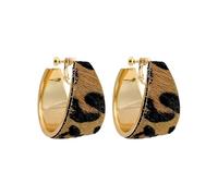 Pendientes circulares con estampado de animales contemporáneos, accesorios geométricos artísticos para las orejas, regalo para mujeres de, pendientes geométricos de animales