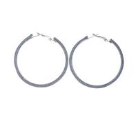 Pendientes circulares geométricos de mezclilla fabricados: aretes simples, modernos, de nicho y personalizados