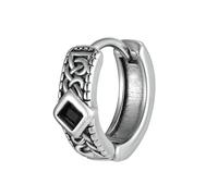 Pendientes clásicos de acero inoxidable con diamantes de personalidad europea y americana, Metal