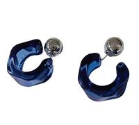 Pendientes clásicos de acrílico translúcido, versátiles, tono neutro, de día a noche, fáciles de usar, accesorios de joyería para el oído, aretes geométricos de moda, One Size, como se describe, como