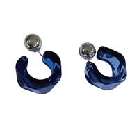 Pendientes clásicos de acrílico translúcido, versátiles, tono neutro, de día a noche, fáciles de usar, accesorios de joyería para el oído, aretes acrílicos ligeros, One Size, como se describe, como se