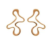 Pendientes colgantes abstractos modernos y minimalistas, tono dorado/plateado, diseño ligero, accesorios únicos para mujer, aretes exagerados, One Size, como se describe, como se describe