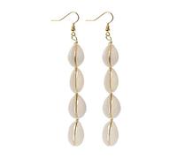 Pendientes colgantes bohemios hechos a mano, cauri natural para colgante de, gancho de playa, joyería, regalos para pendientes G para mujer, juego de plata de ley