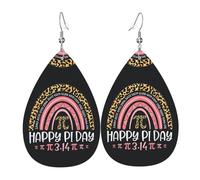 Pendientes Colgantes Camiseta Del Día De Pi Espiral Pi Profesor De Matemáticas 3 14 Leopardo Arcoíris Aretes Colgantes Vintage Pendientes Decoración Para Regalo Mujer