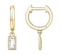 Pendientes colgantes chapados en oro S925 de plata de ley para mujer, diseño de cruz, A, Metal
