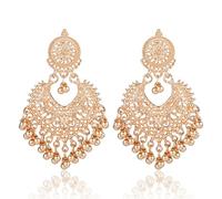 Pendientes Colgantes con Borlas de Bola Estilo Bohemio, Pendientes Colgantes con Forma de Araña en Forma de Corazón Estilo Vintage Pendientes de Joyería India de Bollywood Regalos para Mujeres