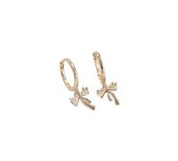 Pendientes colgantes con borlas y lazo adorables de plata de ley 925 for mujer, joyería de moda con lazo de mariposa, regalo for fiesta(1)