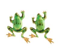 Pendientes colgantes con estilo de ranas verdes, materiales de aleación ligeros, accesorios únicos, joyería hecha a mano para uso diario, encantadores pendientes de animales