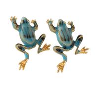 Pendientes colgantes con estilo de ranas verdes, materiales de aleación ligeros, accesorios únicos, joyería hecha a mano para uso diario, encantadores pendientes de animales