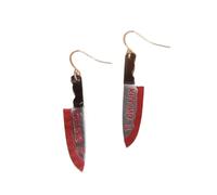 Pendientes colgantes con forma de daga, tijeras, sierra y punk de Halloween for mujer, joyería de fiesta, regalos(S8 1pc)