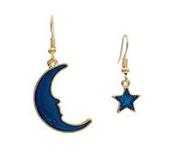 Pendientes colgantes con forma de estrella de la serie Planet Moon en forma de estrella, estilo 4 creativo y útil. Durability