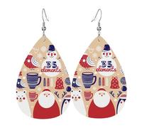 Pendientes colgantes de animales lindos con muñeco de nieve para mujer, aretes artísticos de estrella, joyería colgante contemporánea para fiestas y actividades sociales