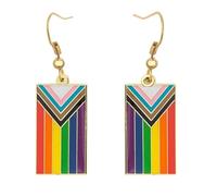 Pendientes Colgantes de Arcoíris, Pendientes de Borlas Arcoíris para Mujeres, Pendientes Bohemios Joyería de Moda para Regalos Accesorios y Fiestas (Color-A)