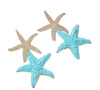 Pendientes Colgantes De Estrella De Mar De Rafia Azul Tejidos A Mano, con Diseño De Flor De Paja Bohemia, Accesorios De Joyería De Playa Tropical De Verano para Mujeres Y Niñas.