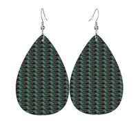 Pendientes colgantes de lágrima con estampado de nutrias marrones, elegantes para mujer, joyería de moda para San Valentín