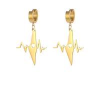 Pendientes colgantes de latido del corazón del mapa del país Pendientes de piercing de geografía de Israel Palestina Joyería étnica