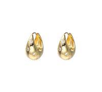 Pendientes colgantes de metal con forma de lágrima geométrica para mujer Qhw627, talla única, Metal