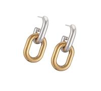 Pendientes colgantes de moda, diseño artístico geométrico, textura de acero inoxidable, adecuados para mujeres jóvenes, varios eventos, uso diario, One Size, Metal, Sin piedra preciosa