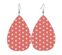 Pendientes colgantes de moda para mujer, de cuero ligero, diseño de pájaros fénix, diseño de lágrimas, talla única, Cuero