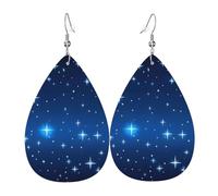 Pendientes colgantes de moda para mujer, de cuero ligero, diseño de runas mágicas, brújula, lágrima, joyería, talla única, Cuero