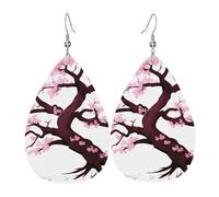 Pendientes colgantes de moda para mujer, de cuero ligero, diseño de runas mágicas, brújula, lágrima, joyería, talla única, Cuero