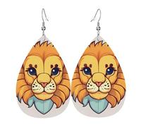 Pendientes colgantes de moda para mujer, de cuero ligero, diseño de runas mágicas, brújula, lágrima, joyería, talla única, Cuero