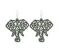 Pendientes colgantes de mujer con elefante largo de personalidad de la moda, simples accesorios de modaDurability