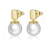 Pendientes Colgantes de Perlas de Concha de Calidad rectangulares WaQiH para Mujer, joyería Fina, Regalo de Playa