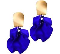 Pendientes Colgantes de PéTalos de Flores Pastel, Pendientes de Borla Floral de Gota Mate con Niveles de Acrílico, Pendientes de Borla Floral Exagerada para Mujeres y Niñas
