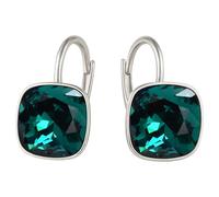 Pendientes colgantes de plata de ley 925 con cristales de circonita, joyas de plata auténtica, para mujeres y niñas, ideal como regalo, Universal, Plata de ley, Circonia cúbica