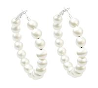 Pendientes colgantes de plata para mujer, pendientes de aro grandes, pendientes elegantes, pendientes de aro grandes, pendientes de aro de plata auténtica, talla única, Aleación de cinc, Sin piedra