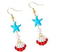 Pendientes Colgantes Elegantes De Para Mujer Joyería De Aleación Cómoda Y Portátil Con Acabado Metálico Accesorios De Playa Pendientes De Para Mujer Regalo