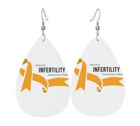 Pendientes Colgantes En Abril Nos Vestimos Semana De Concientización Sobre La Infertilidad Pendientes Decoración Aretes Colgantes Cuero Sintético Para Mujer Regalo Varias Ocasiones De Fiesta