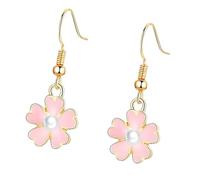 Pendientes Colgantes Florales Ligeros Para Personas Alérgicas Diseño De Goteo Aceite Accesorios Las Orejas Atuendos Informales O Formales Pendientes Flores Margarita Esmaltados