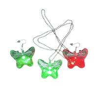 Pendientes colgantes genéricos | Carga USB Modo Street,Set de collar y pendientes que caen brillantes - para cumpleaños, bodas, citas, bares, madres y hermanas, Se référer au descriptif