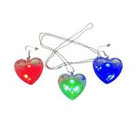 Pendientes colgantes genéricos para mujeres, joyas de calle versátiles, pendientes luminosos, collar LED, para cumpleaños, bodas, fiestas, citas, bares madres y hermanas, Se référer au descriptif