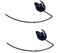 Pendientes colgantes góticos negros largos con gancho para la oreja en forma de flor Pendientes piercing minimalistas de personalidad punkAgile y profesional.