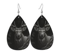 Pendientes Colgantes Mirada De Ciervos A Los Árboles Modernos Pendientes De Lágrima Moda Aretes De Cuero Con Forma Para Mujeres Fiestas Bodas