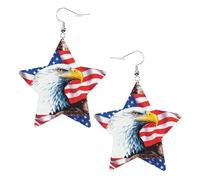 Pendientes colgantes modernos con forma de estrella de águila calva, joyería para mujer para la oficina y uso diario