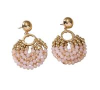 Pendientes Colgantes para Mujer, Estilo Bohemio, Redondos, con Cuentas, Estilo Vintage Bohemio, para Vacaciones De Verano, Joyería Retro, Regalo para Festivales, Accesorios En Rosa.
